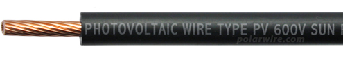 Polar Wire 10 gauge 600V Solar Photovoltaic Wire