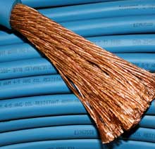 Arctic Ultra-Flex Blue's finely stranded copper construction gives ultra flexibility, even in extreme cold.