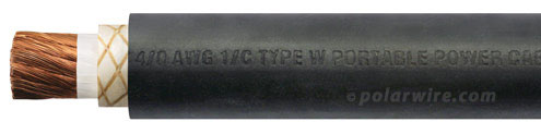Polar Wire Type W Portable Power Cable